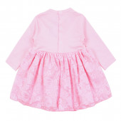 Бебешка рокля "Кали" в розово 2