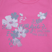 Детска блуза "Magic" в цвят руж 3
