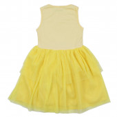 Детска лятна рокля с чантичка в жълто 2