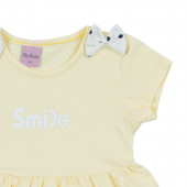 Детска лятна рокля "Smile" в жълто 3