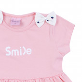 Детска лятна рокля "Smile" в розово 3