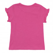 Детска тениска "Stay true" в наситено розово 2