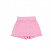 Детски летен комплект с пола-панталон в бяло и розово 3