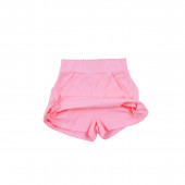 Детски летен комплект с пола-панталон в бяло и розово 4