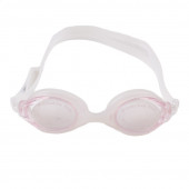 Комплект очила за плуване и тапи за уши в бяло и розово 2