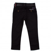 Панталон в черен цвят с колан за момчета (5 - 10 год.) 2