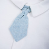 Официален бебешки комплект с вратовръзка в синьо 5
