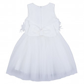 Разкошна официална рокля в бяло 2