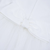 Разкошна официална рокля в бяло 4
