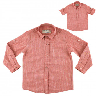 Детска риза в цвят керемида за момчета 1