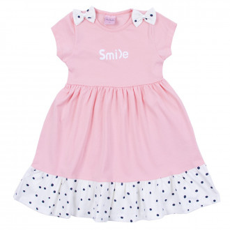 Детска лятна рокля "Smile" в розово 1