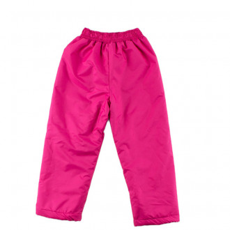 Детски шушляков панталон с вата в циклама (1 - 12 год.) 1