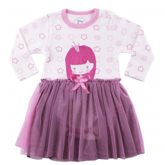 Бебешко боди-рокля с воал за момиченца (3 - 24 мес.) 1