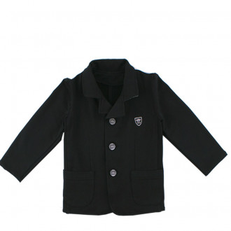 Трикотажно плътно черно сако за момчета - ПОСЛЕДНО 104 см 1