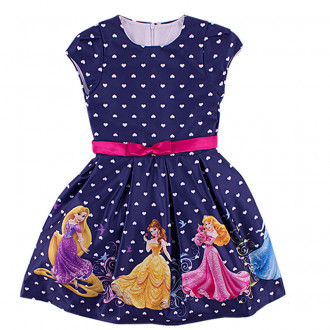 Детска рокля "Принцеси" - ПОСЛЕДНА 92 см. 1