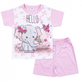 Детска лятна пижама със слонче 1