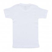 Детска бяла тениска от памучна материя  2