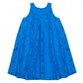Детска лятна рокля в синьо 1