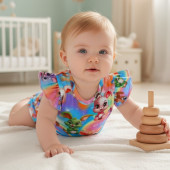 Бебешки летен гащеризон "Sweet bunnies" 2