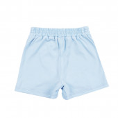 Детска пола-панталон с къдрички в синьо 4