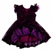 Официална рокля "Кармен" в лилав цвят 3