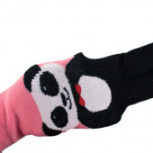 Детски памучен чорапогащник в цвят корал (2 - 10 год.) 2