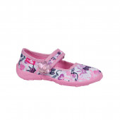 Анатомични дишащи текстилни обувки с ламе в розово 2