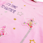 Детска тениска "It's time" за момичета 2