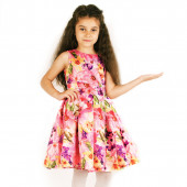 Детска рокля с пъстри цветя "Маги" (3 - 13 год.) 3