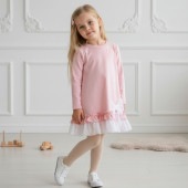 Детска рокля "Аделина" в пудра 2