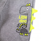 Долнище в сив меланж за момчета "Little dino" 2