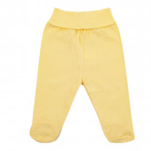 Бебешки памучен комплект в жълто 5