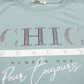 Детскa блуза за момичета "Chic" в зелено 2
