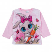 Памучна пижама с анимационен герой "Rabbit" в розово 2