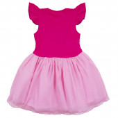 Детска рокля "Лятна приказка"  в циклама и розово 6