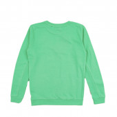 Плътна памучна блуза в зелено 2