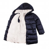 Зимно яке с поларена подплата в тъмносиньо 2