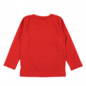 Детска блуза с апликация в червено 2