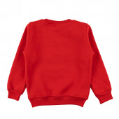 Коледна ватирана блуза в червено 2