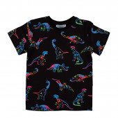 Тениска с щампиран десен "Динозавърчета" 2
