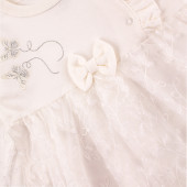 Бебешка рокля ,,Амелия" в бял цвят 2