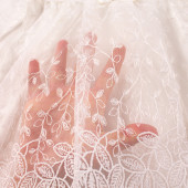 Бебешка рокля ,,Амелия" в бял цвят 3