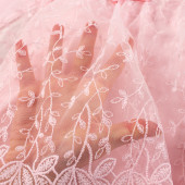 Бебешка рокля ,,Амелия" в розов цвят 3