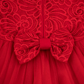 Празнична рокля ,,Анабел" в червено 4