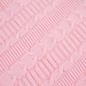Плетено одеялце-пелена в розово 87x96 см 2