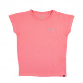 Тениска от био памук в розов цвят 2