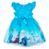 Празнична рокля "Принцеси" в синьо 3