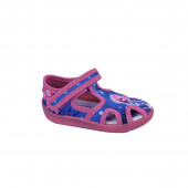 Анатомични дишащи текстилни обувки за момичета в синьо и розово 2