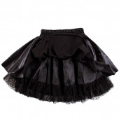 Детска пола с тюл в черен цвят 2