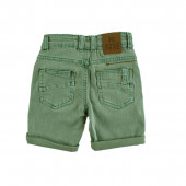 Детски къси панталонки за момчета в петролно зелено 2